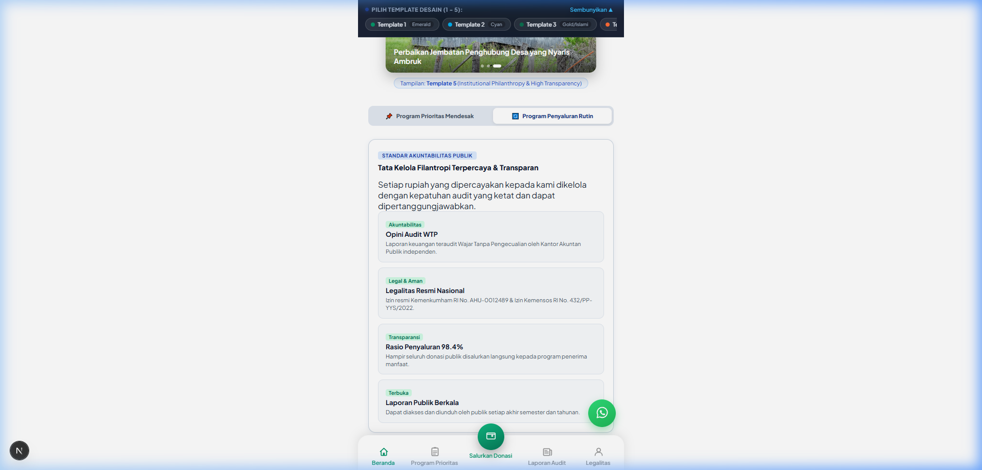 Preview Website Template 5